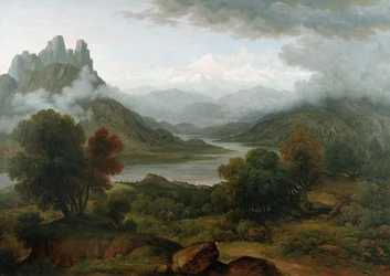 Blick auf das Aostatal, Berner Oberland